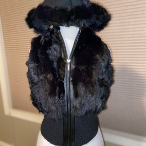 Chesley rabbit zip-up sweater